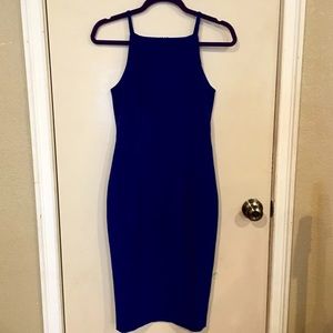H&M royal blue midi dress